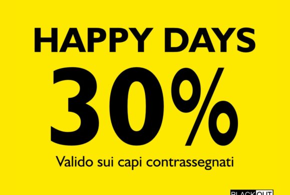 BLACKOUT al primo piano: il tuo nuovo look ti aspetta… con il 30% di sconto!