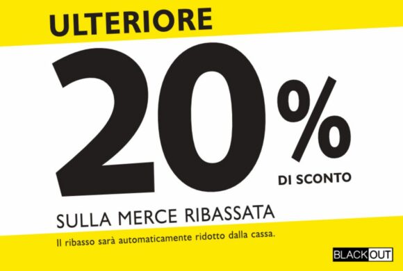 Occasioni da non perdere: extra -20% su articoli già scontati!