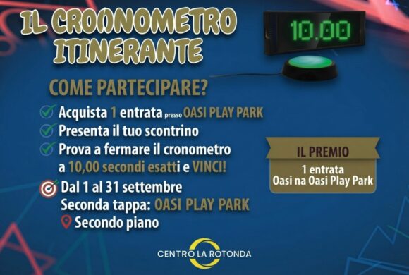 CRONOMETRO ITINERANTE 2 TAPPA DA OASI PLAY PARK!