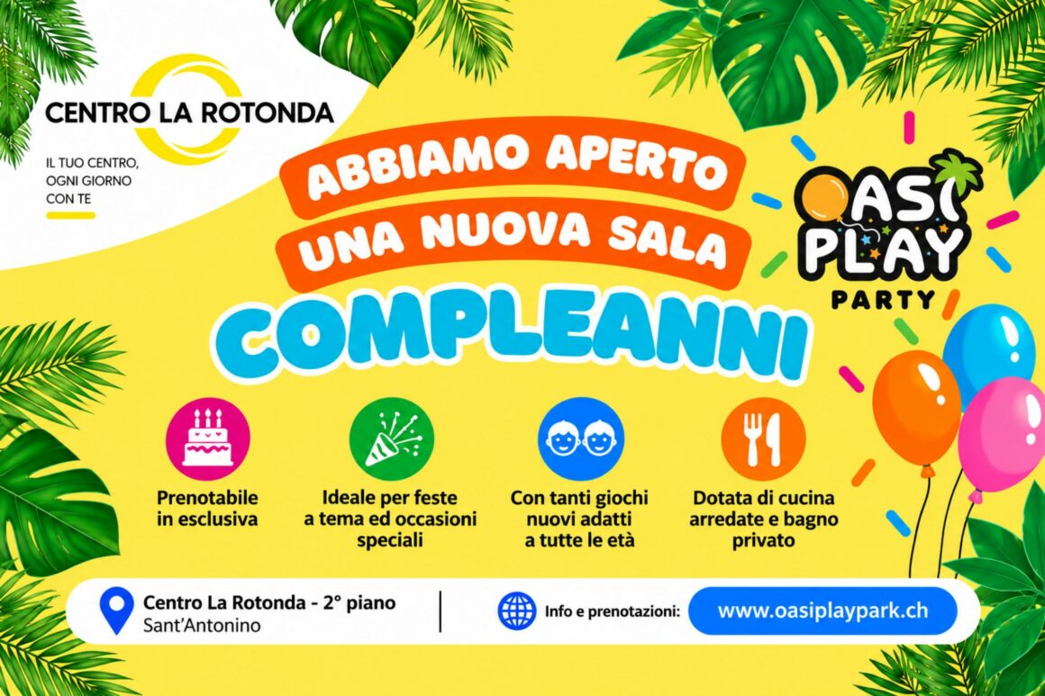 OASI PLAY PARTY: NASCE IL NUOVO SPAZIO PER LE FESTE DEI BAMBINI